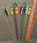 Vintage Mcm Whistle For Your Drink  Cocktail Stir Sticks Multi Color  Set Of 6
