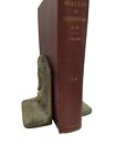 Pair Of Vintage Viking Ship Longship Sailing Cast Bronze Bookends 4  Lbs