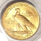 1913   10 Gold Indian Eagle Certified Pcgs Ms62