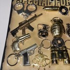 Vintage Vending Display Board Guns N Grenades Handcuffs Special Forces Old