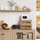 Large Bread Box For Kitchen Countertop  Double Layer Breadbox For Homemade 