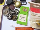 Vintage Lot Sewing Thimble Brass Tatting Shuttle Bobbins Thread Beading Needles