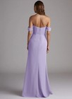 Azazie Purple Sleeveless Floor-length Bridesmaid Dress  Women   s Size A14
