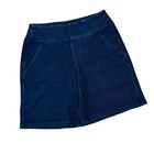 Belle By Kim Gravel Denim Shorts New In Package Women   s Size 6 Pull On 8    Inseam