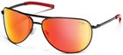 New Smith Optics Serpico Aviator Sunglasses Matte Black Red Mirror Sepcommb
