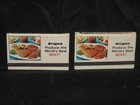 2 Vintage Angus Steers Beef Cattle Advertising Matchbook Unused Great Graphics