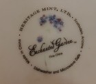 Heritage Mint Enchanted Garden 10 5 8  Dinner Plate Blue Lattice Rim