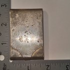 Antique Silver-plate Monogrammed Calling Card Case  Uncleaned