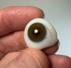 Antique German Hand-blown Human Prosthetic Glass Eye   Brown Eye 