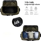 Rolling Duffle Bag Expandable Soft-sided 110l 140l 32    2 Rubber Wheels Green New