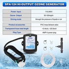 50mg Spa Ozonator Generator Kit For Hot Tub Ozone Generator 120v 240v Amp-4plug