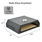 Taus Grill Top Pizza Oven With Pizza Peel   Cutter Portable Outdoor Pizza Maker
