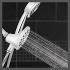 Waterpik 2-in-1 Rainfall Handheld Shower Head 7 Modes Powerpulse Massage Chrome