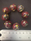 8 Glass Beads - Millefiori Handmade Triangular Beads 20mm  b1463 