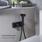Handheld Bidet Sprayer Toilet Hot   Cold Adjustable Bathroom Faucet Attachment