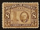 Travelstamps  1946 Honduras Air Mail Stamps Scott  c158 Roosevelt 8c Mint Moglh