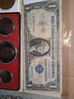 Collectible Junk Drawer Lot 1900 Barber Half 1909 5  Russian  Au-choice Bill   