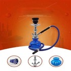 Complete Portable Hookah Set Glass Water Pipe Single Hose Shisha With Bowl Tra