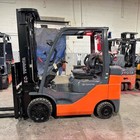 2020 Toyota 8fgcu30 6000lb Used Lp Gas Forklift Triple Mast Sideshift 1754 Hours