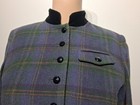 Vtg Lauren Ralph Lauren Riding Plaid  Wool Blend  Blazer Equestrian Size 2 P