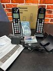 Panasonic Cordless Phone With Answering Machine  Advanced Call   metallic Black 