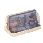 Baby Bottle Drying Rack With Lid Storage Box Removable Drain Tray Rack Holder