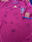 Adidas Spain National Team Signed Soccer Jersey Red yellow Youth L g Autographed