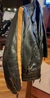 Langlitz Women s  Leather Motorcycle Jacket Vintage L Black  Yellow Stripe Arms