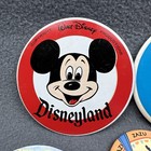 Disney Vintage Lot Of 7 Pinback Buttons Mickey Donald Pooh Minnie Stitch Aladdin