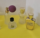 Vintage Mini Perfume Bottles Stoppers Glass Antique Collection 10 Pieces