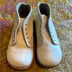 Vintage Child Life Leather White Baby Shoes Walking Shoes Sz 5 5e Toddler