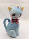Vtg Norcrest Blue Cat Salt   Pepper Shakers  With Condition Issues See Pictures 