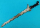 Antique Vintage Old Indonesian Or Philippine Kris Blade Large Knife Sword