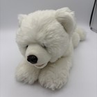 Yomiko Classics White Polar Bear 12    Plush Russ Berrie Laying Stuffed Animal