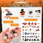 200 Pcs Halloween Resin Charms For Crafts Halloween Embellishments Mini Flat    