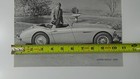 1960 Austin Healey  3000  1-page Sales spec Sheet Brochure  c-136