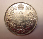1936 Canada George V 25c Cents  Nice Luster Early Date Choice Uncirculated