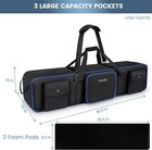 Tripod Carrying Case Bag 50 5   Resistant Light Stand Bag With 2 Removable Pa   