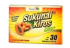 4 Pack Sukunai Kiros Max Original 120 Cap 200mg  Papaya Papaina Exp Jun 2027