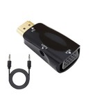 Hdmi-compatible To Vga Cable Converter Male To Female Converter Adapter 3 5 Mm
