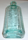 Early 1900 s Baby Brand Castoria 6  Aqua Blue Medicine Bottle Drug Pharmacy