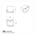 Chrome Plastic Ash Tray Trim For 2006  Peterbilt 379  384  386  387  388    389