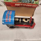 Vintage Locomotive Tin Toy Litho Train Bump N Go Choo Choo In Original Box