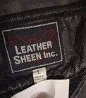 Vintage Leather Biker Jacket With Matching Chaps Size Large