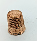 Pretty Vintage Filigree 14k Gold Thimble Sewing Collectable  Size 10