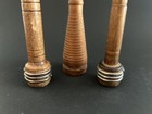 Vintage Wooden Textile Industrial Spool Sewing Spindle   Lot Of 6   5 