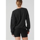 Alo Yoga Triumph Gray Cozy Fleece Crewneck Sweatshirt Size Small