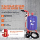 10 Gallon Sandblaster Portable Air Sand Blaster Media Abrasive  60-110 Psi