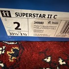Adidas Superstar Ii C White black Athletic Shoes Unisex Kids Us 2 Originals