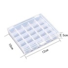 1 2 Pack 25 Slots Empty Bobbin Spool Box Plastic Storage Case For Sewing Machine